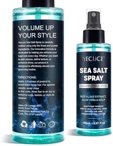 Sea Salt Spray for Hair Men & Women 5.07 fl oz/ 150ml - Dry Texturizing & Volumizing, Curl and Beach Waves Spray, Hair Texturizing Spray with Kelp, Aloe Vera
