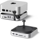 UGREEN Mac Mini M4 Dock with DisplayPort, 8K@120Hz Max Display, Up to 8TB M.2 NVMe Enclosure, 4x USB-A and 1x USB-C Data ports, 170MB/s SD/TF Card Reader, 3.5mm Audio for Mac Mini M4 / M4 Pro