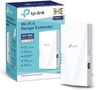 TP-Link RE500X WiFi 6 AX1500Mbps, WiFi Extender Booster, Internet Booster, Gigabit Ethernet Port, WiFi Booster Range Extender, EasyMesh, Access Point, WiFi Repeater, App Control Easy Setup, UK Plug