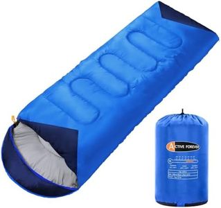 ACTIVE FOREVER Saco de Dormir Multifuncional para Adultos, Ligero y Ultraligero en 3 Estaciones, Adecuado para Acampar, Senderismo, Turismo, se Puede Usar como Colcha y Saco de Dormir - Azul
