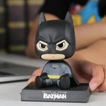 ELEGANT LIFESTYLE Batman Action Figure Limited Edition, Dc Comics Character,|Iconic Fictional Characters|Bobblehead with Mobile Holder for Car Dashboard, Office Desk & Study Table