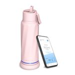 Vita Smart Water Bottle with Reminder to Drink Water, BPA-Free Vacuum Insulated Water Bottles with Straw, Bluetooth Intake Water Tracking Bottle, Ideal for Gift (18 oz)