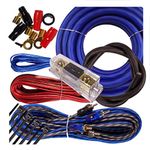 Complete 3500W Gravity 4 Gauge Amplifier Installation Wiring Kit Amp Pk2 4 Ga Blue - for Installer and DIY Hobbyist - Perfect for Car/Truck/Motorcycle/Rv/ATV BGR-KIT4-B-PK2-3500W