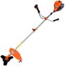 eSkde 4 Stroke Petrol Strimmer with Blades - Heavy Duty Petrol Grass Trimmer and Brush Cutter with Bull Horn Handles | Brushcutter Strimmer with Metal Blade and Nylon Head 410mm Cutting Width
