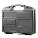 Merdia Gun Case Handgun Cases Lockable Pistol Case With Pre-cut Foam Revolvers Protective Case Light Weight Easy Carrying