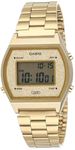 Casio Vintage B640WGG-9DF Gold Digital Dial Gold Stainless Steel Band D188