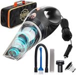 ThisWorx Car Vacuum - Handheld Portable Cleaner - High Power, Hand Held Mini Vacuums w/ 3 Attachments, 16ft Cord, & Bag - Auto Accessories - Aspirateur Voiture