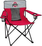 Logo Brands 191-12E Collegiate Ohio State Buckeyes Elite Chair, Red