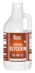 Holy Natural Vegetable Glycerin (1000ml), Non-GMO, Kosher, Food Grade/Cosmetic Grade, For Skin, Hair, Crafts, and Soap Base Oil.