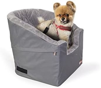 K&H Pet Products Knockdown Bucket Booster Dog Car Seat Original Style Gray/Gray Small
