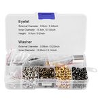 420PCS Grommet Kit 3mm Grommet Eyelets Setting Tool Metal Eyelets Round Shoe Eyelets with Storage Box for Shoe Clothes Leather Crafts DIY Projects (3mm*420pcs)