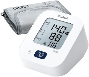 Omron HEM-7181 Upper Arm Automatic Blood Pressure Monitor with Long Battery Life and Hypertension Indicator