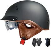 Motorcycle Half Helmet with Retract