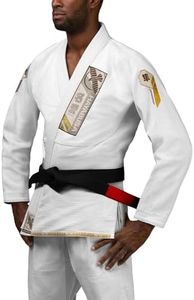 Hayabusa Ascend Lightweight Adult Jiu Jitsu BJJ Gi - White, A2