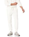 Amazon Essentials Men's Lightweight French Terry Jogger Pant (Available in Big & Tall), Eggshell White, Medium