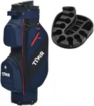 TIVOR 2026 T-Lock Golf Cart Bag-15-Way Full-Length Dividers,9 Pockets, Easy-Access Handle & Ergonomic Straps | Perfect for Cart & Walking, Includes Rain Cover-Blue