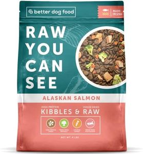 A Better | Salmon Dry Dog Food | Raw You Can See | High Protein Kibble + Freeze Dried Raw Dog Food