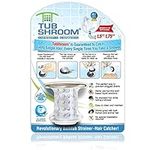 TubShroom Tub Drain Protector Hair Catcher Strainer Snare Silicone Chrome Standard