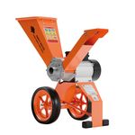 FM4DDE-ADJ 4hp Electric Wood Chipper with Rotatable Hopper & Spare Blades - Direct Drive, Compact & Portable - Chips up to 50mm (2 inches) Diameter With Enhanced Anti-Blocking System.