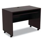 Alera ALEVA204224ES Valencia Series 41.38 in. x 23.63 in. x 30 in. Mobile Workstation Desk - Espresso