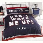 Don't Wake Me Up UK Double/US Full Duvet Cover & Pillowcase Set