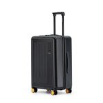 MOKOBARA Transit Check-in Luggage | Durable Polycarbonate Hardshell | Lightweight & Indestructible| Smooth Hinomoto Wheels & TSA Lock | Black | Money Moves 2.0