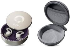 Ozlo Sleepbuds and Travel Case Bundle | Comfortable Side Sleeper Headphones and Hard Case for Headphones