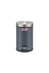 Mr. Bin Stainless Steel Dustbin | Trendy Pedal Bin with Plastic Bucket and Lid | SS 202 7" x 11" Garbage Bin | Step On Trash Can | Round Shape Dustbin for Home, Bathroom, Kitchen & Office | 5 Liter |