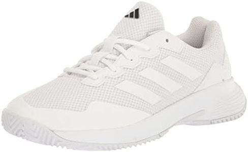 adidas Men's Gamecourt 2.0 Tennis Sneaker, White/White/Matte Silver, 8.5