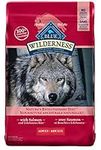 Blue Buffalo Wilderness High Protein Grain Free, Natural Adult Dry Dog Food, Salmon 10.8 Kg Bag - Large Bag, Kibble