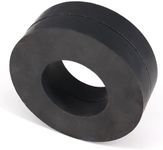 AOMAG® Ferrite Magnet Ring OD60 x ID32 x 10mm 2.4" large grade C8 Ceramic Magnets (Pack of 2)