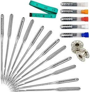 Sewing Machine Needles, Pack of 50, for Singer, Brother, Janome, Varmax and Home Sewing Machines. Universal Standard Needles in Sizes 65/9, 75/11, 90/14, 100/16, 110/18