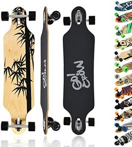 MAXOfit® Deluxe Longboard Crow No.12 Drop Through, 103 cm, 9 Couches d érable, ABEC11