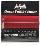 La Bella 760F-MUS Stainless Steel Flat Wound Bass Guitar Guitar Strings