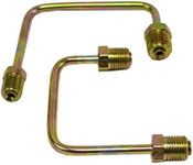 A-Team Performance - Bottom Mount Proportioning Valve Steel Line Kit - 9/16" and 1/2" Ports Zinc