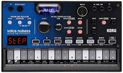 Korg Volca Nubass Vacuum Tube Synthesizer Oscillator Circuit w/ 16-step Sequencer and Low-pass Filter