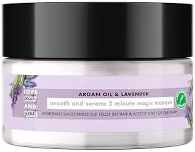 Love Beauty & Planet Argan Oil Lavender 2 Minute Magic Masque for Smooth Frizz Free Hair|No Sulfates,No Paraben|200ml, White