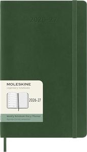 Moleskine - 2026-27 - 18 Month Weekly Notebook Diary - Soft Cover - Large - Myrtle Green