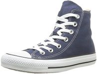 Converse Unisex Chuck Taylor All Star Hi Top Sneakers Navy, US Men's 10.5/Women's 12.5