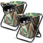 Menkxi 2 Pcs Fishing Stool with Coo