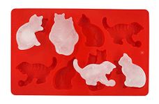 LYWUU Cat Shaped Silicone Ice Cube Molds and Tray Jelly Biscuits Chocolate Candy Making or Gelatin Setting