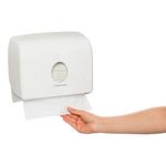 Kimberly-Clark Aquarius M-Fold Tissue/Towel Paper Hand Tissue Paper Dispenser Wall Mounted (23.2 cm x 28 cm x 11.6 cm) (White)-70220