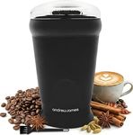 Andrew James Electric Coffee Grinder, Seed, Bean, Nuts, Fine Spice Grinders, Black or Red, 70g, 150W (Black)