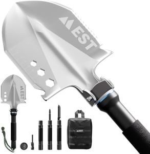 EST Gear Survival Shovel, The Ultimate Survival Tool, Folding Multitool Camping Shovel, Compact Portable Tactical Entrenching Tool Perfect for Off-roading, Backpacking and Emergencies, Lifetime Replacement