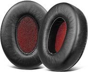SOULWIT Earpads Replacement for Sennheiser Momentum 1.0 Wireless Over/Around Ear Headphones, Ear Pads Cushions with Noise Isolation Memory Foam (Lambskin-Black)