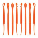 LUTER 8 Pcs Orange Peeler Citrus Remover Plastic Slicer Cutter Easy Fruit Opener Kitchen Gadget for Orange, Avacados