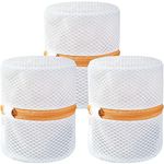 Prezon Bra Laundry Bags, Mesh Wash Bags Washing Machine Bag for Intimates Lingerie and Delicates with Premium Zipper - 3 Set