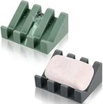 2 Pieces Silicone Soap Dish Self Dr