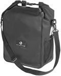 M-Wave Edmonton Pannier Single Bag - Black, approx. 16 litres, 26 x 13 x 47 cm