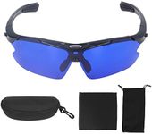 EVTSCAN Blue Lens Golf Ball Finder Glasses, with UV Protection, for Golfers Finding White Golf Balls, Sporty Golf Sunglasses Locating Eyewear for Outdoor Course, Sunny Days